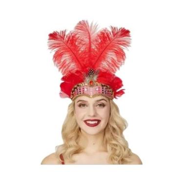 Imagem de Tiara De Cristal Com Plumas Estilo Flapper Dos Anos 1920 Para Mulheres