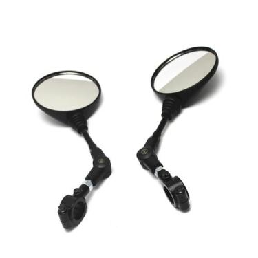 Imagem de Espelho Retrovisor Lateral Universal Para Guidão De Moto E Scooter, Ba