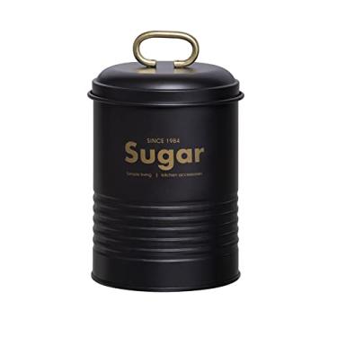 Imagem de Yoi Porta Condimentos Industrial para Açúcar em Aço Galvanizado, Preto