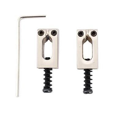 Imagem de Wilkinson M Series 10,8mm Carrinhos Saddles de Moderno para Ponte Wilkinson Série M Guitarra Importação Strat Tele, Níquel(2 Peças)