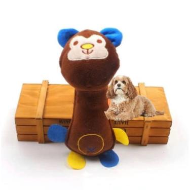 Imagem de Brinquedo de Pelúcia para Cachorro com Barulho Interativo (Marrozinho)