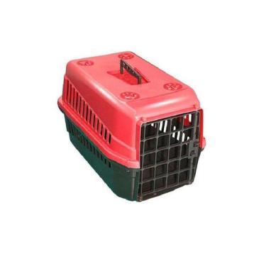 Imagem de Caixa De Transporte N3 Para Cães E Gatos Grande Vermelha - Durapets