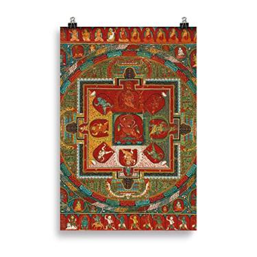 Imagem de Pôster de papel fosco aprimorado Rubino ed Yoga India (cm)