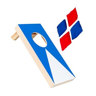 Imagem de DYNWAVE Tabuleiro de buraco de milho portátil com sacos de areia brinquedo pai-filho, jogo interativo de arremesso de saco de areia - ótimo para jogos