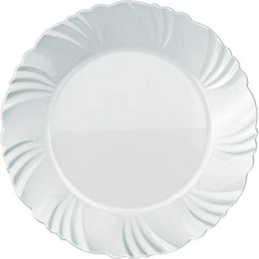 Imagem de Jogo Prato Sobremesa Opaline Petala 19cm - Kit 24 Unidades