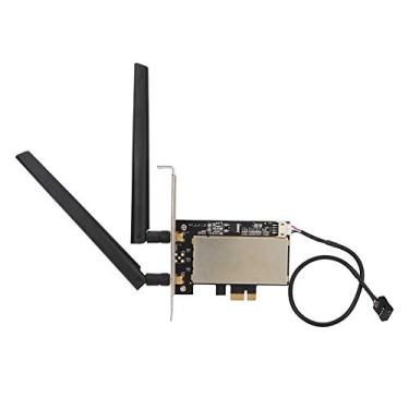 Imagem de Cartão de controle de rede Wendry, boa compatibilidade, PC preto imersão dourado, mini PCI-E para PCI-E cartão adaptador de rede sem fio para 7260HMW / Atheros AR5B225