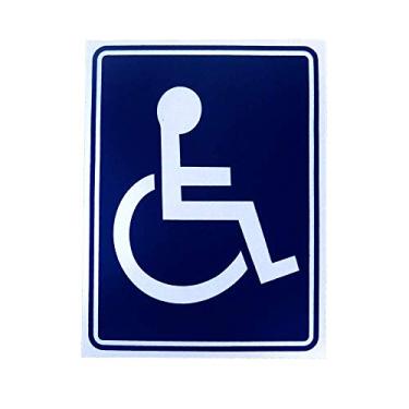 Imagem de Placa Cadeira de Rodas Cadeirante 15 X 20 CM Cód.P-29