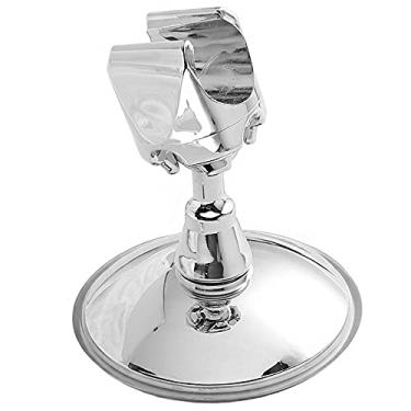 Imagem de Suporte de chuveiro ajustável suporte de parede universal ventosas para cabeça de chuveiro ABS 360 ° suporte de banheiro giratório 5 modos base de fixação, 9x6.5x6cm