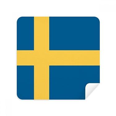 Imagem de Tecido de camurça com a bandeira nacional da Suécia, tecido de camurça