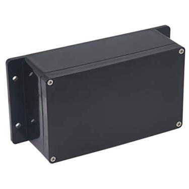 Imagem de Caixa de junção, caixa de projeto com caixa de junção elétrica Raculety, caixa de projeto com orelha fixa, preta, 7.87"x4.72"x2.95"