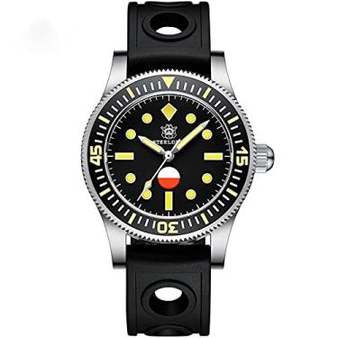 Imagem de Relógios de bisel de cerâmica Japão NH35 Mov't Relógio de pulso mecânico masculino para homens, Modelo 2, Mecânico, relógio de mergulho