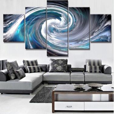 Imagem de Quadro Decorativos Pinturas com 5 peças 130x65 1