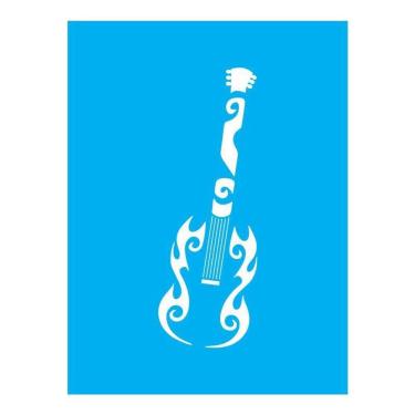 Imagem de Stencil Tamako Violão - 15X20Cm - Ref A2452