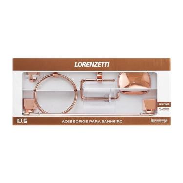 Imagem de Kit de Acessórios Plásticos Lorenzetti Attic Quadra 2000 F24 Rose Gold