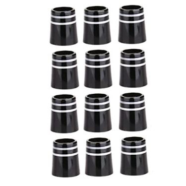 Imagem de Simhoa 12 pçs adaptador de ponta cônica de eixo de taco de golfe ponteira cônica de golfe ponteira cônica de golfe acessórios para eixo de ferro esportes ao ar livre, preto