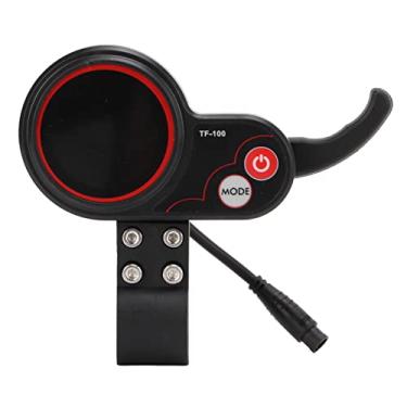 Imagem de ciciglow Acelerador de polegar elétrico com exibição, tela 48V TF-100 Substituição de instrumento de comunicação de 6 pinos para controlador de scooter elétrico KUGOO M4