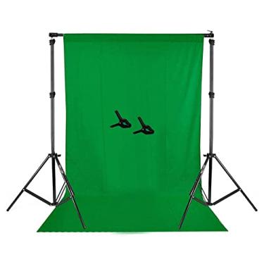 Imagem de Kit Fundo Infinito Fotográfico cOM 2 Tripés + Barra + 2 Grampos + Fundo 2,95m