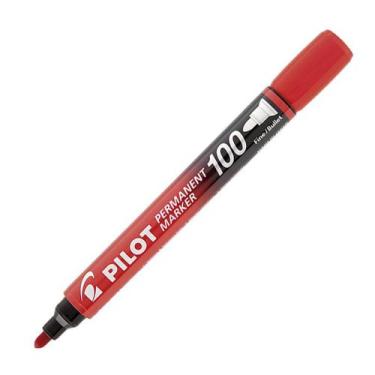 Imagem de Marcador Permanente Sca-100 Redondo Vermelho - Pilot Pen
