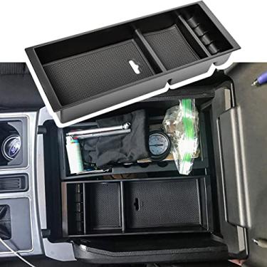 Imagem de EDBETOS Console central inserção de apoio de braço organizador ABS bandeja de armazenamento caixa recipiente compatível com Ford F150 acessórios F-150 Raptor 2015-2019