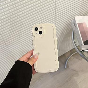 Imagem de Capa de telefone de silicone ondulado líquido original de luxo para iphone 13 12 11 14 pro max x xr xs max capa macia, branca, para iphone 12pro max