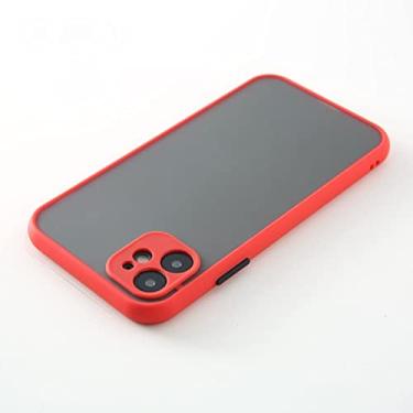 Imagem de Skin Feel Matte Silicone Hard Phone Case Para Xiaomi Para Redmi Note 10 Pro Max 10s Note10 Poco F3 Global Tampa Traseira à Prova de Choque, Vermelho, Para Redmi Note 10 Pro