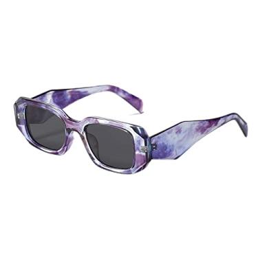 Imagem de Óculos de sol femininos quadrados fashion elegantes óculos de sol de foto de rua óculos de sol poligonais versáteis, 17, tamanho único