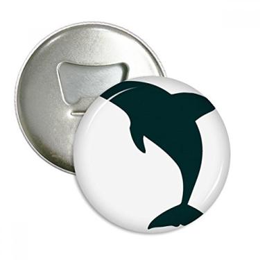 Imagem de Blue Ocean Docile Abridor de garrafas de golfinho fofo ímã de geladeira emblema multifuncional