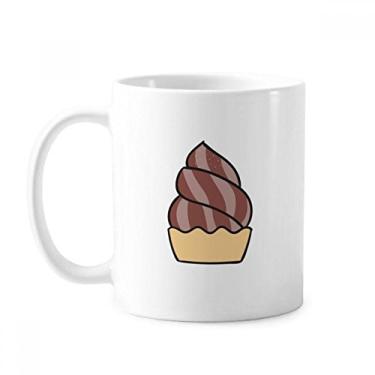 Imagem de Caneca de cerâmica com sorvete doce de aveia chocolate cerâmica xícara de porcelana de café