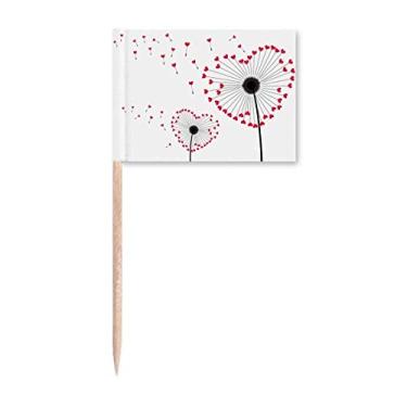Imagem de Pingente de dente de leão com pingente de flor de amor para decoração de festa
