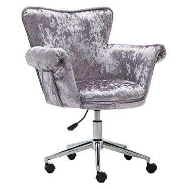 Imagem de cadeira de escritório mesa e cadeira ergonômica cadeira executiva cadeira de escritório assento estofado de veludo cadeira de jogo encosto cadeira de computador (cor: cinza) needed