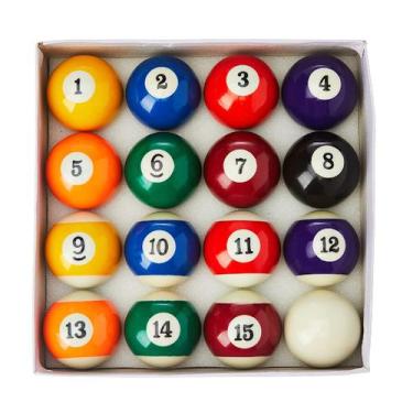 Jogo De Bilhar Com 16 Bolas De Sinuca 54mm Tamanho Oficial - Billiard -  Estojo para Bolas de Sinuca / Bilhar - Magazine Luiza