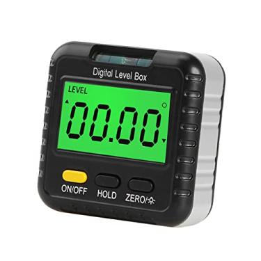 Imagem de LUGU Angle Gauge 360 graus transferidor Inclinômetro Ângulo magnético Cube Caixa de nível eletrônico com display LCD e bolha horizontal para construção Reparação de automóveis