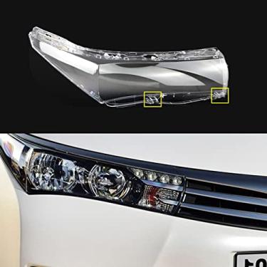 Imagem de Lente de farol de carro para substituição de carro carro carro capa de carro transparente, para Toyota Corolla (versão internacional) 2014 2015 2016 2017