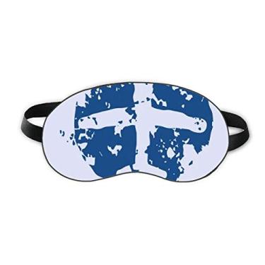 Imagem de Blue Plane Design Ilustration Pattern Sleep Eye Shield Soft Night Vlindfold Shade Cover