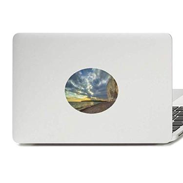 Imagem de Adesivo de notebook com emblema de vinil e imagem da natureza da ciência da água do oceano, céu e nuvem