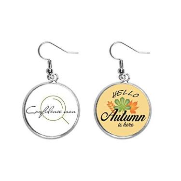 Imagem de Ambiguous Contrary Trust Brinco com pingente de folha de outono