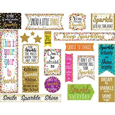 Imagem de Teacher Created Resources Mini quadro de avisos Confetti Sparkle and Shine (TCR8962)