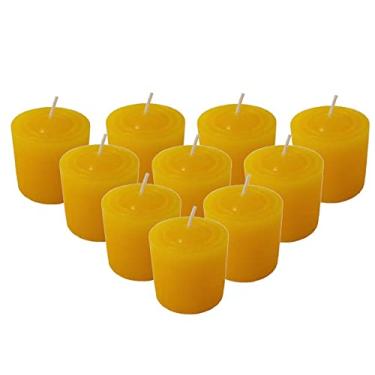Imagem de Kit 10 Velas Perfumadas Com Aroma De Citronela - Cor Amarela