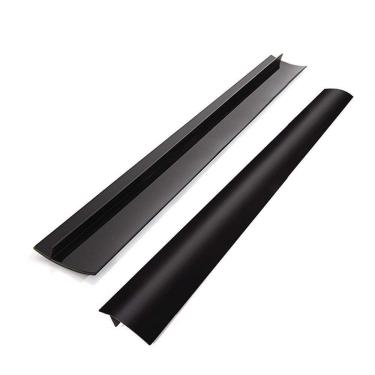 Imagem de AINAAN Capa de silicone para balcão de cozinha Clearance com folga longa e larga (pacote com 2) resistente ao calor e fácil limpeza (preto), 53,3 cm x 1,3 cm x 5,7 cm, capa de folga