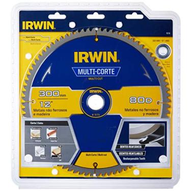 Imagem de IRWIN 15179 Lâmina de Serra Circular Multicorte 300 mm 80 Dentes Prata/Azul e Amarelo15179