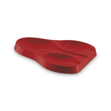 Imagem de Suporte Apoio Para Colher Talheres Cozinha Gourmet Plus 3 Lugares UZ cor:Vermelho