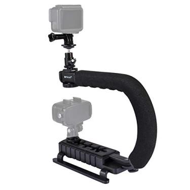Imagem de Domary Suporte de câmera portátil em forma de U com alça de vídeo Suporte DV Kit de estabilizador Steadicam em forma de C para todas as câmeras SLR e câmeras DV domésticas