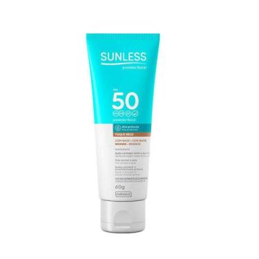 Imagem de Protetor Solar Facial Sunless Fps50 60G Farmax