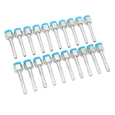 Imagem de Encaixe de Ar Condicionado 20 Peças Encaixe de Rebarba Porca de Cotovelo 180 Graus Conector de Tubo de Ar Condicionado Conector de Adaptador Comum para Carros, Caminhões,