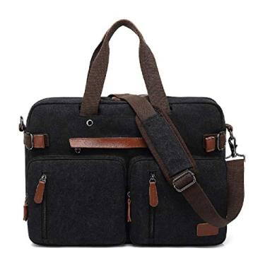 Imagem de Mochilas para Notebooks Mochila Multifuncional Impermeável para Viagens Trabalho Escolar 15.6 Polegadas Tela, Preto