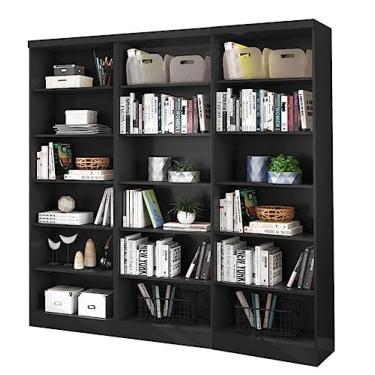 Imagem de Livreiro Multiuso Preto Fosco Kit com 3 - Fdecor
