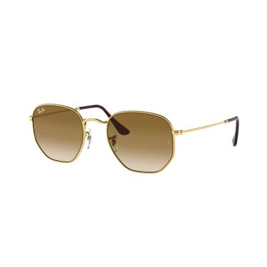 Imagem de Ray-Ban RB3548 HEXAGONAL Óculos de Sol Unissex Ouro