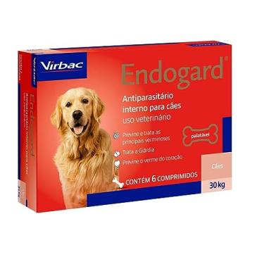 Imagem de Vermifugo Virbac Endogard para Cães de até 30kg - 6 Comprimidos