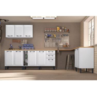 Imagem de Armário Multiuso em Aço 10 Portas 2 Gavetas New Premium Branco