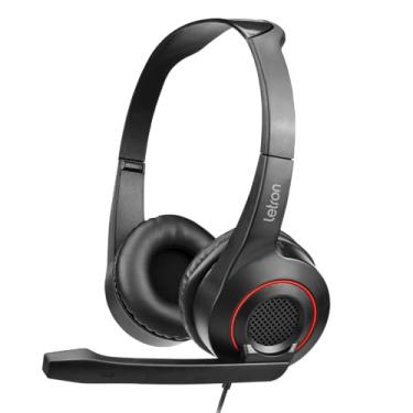 Imagem de HEADSET HOME OFFICE VERMELHO ESTEREO DRIVER 40MM ERGONOMICO CABO 1,8M LETRON